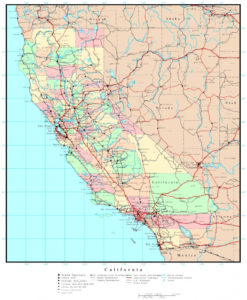 Map Of Northern California Counties And Cities Printable Printable