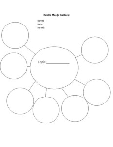 Bubble Map 7 Bubbles Graphic Organizers Worksheet | Printable Map of ...