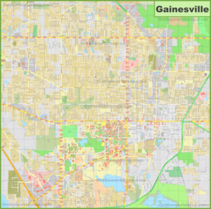 Large Detailed Map Of Gainesville – Printable Map of The United States