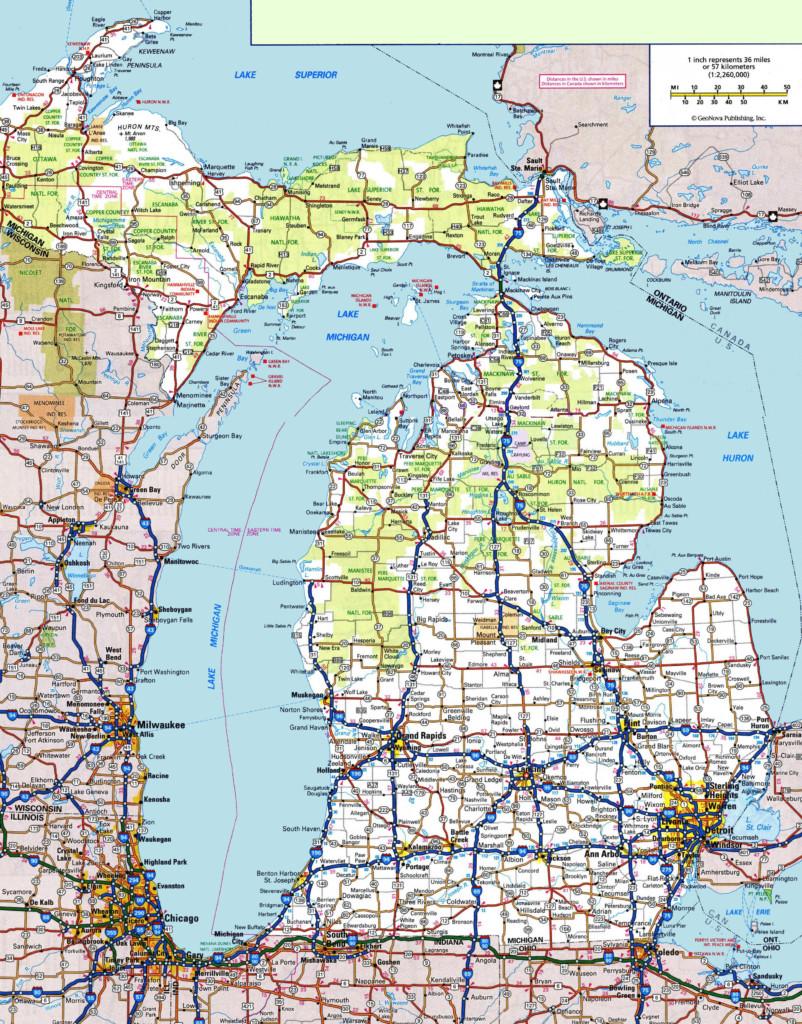 printable map of michigan lower peninsula – Printable Map of The United ...