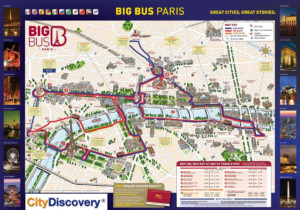 Paris Red Bus Tour Map Red Bus Paris Route Map Le De | Printable Map of ...