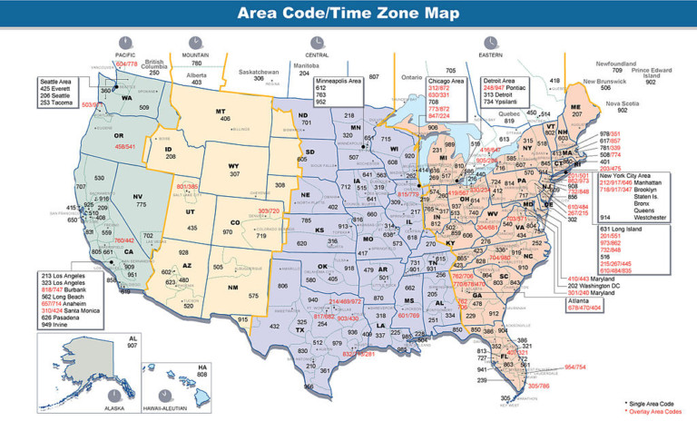 Prestigious Phone Area Codes 10 000 For A 212 310 415 Printable Map