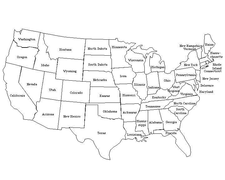 Printable Map Of America Printable Map Of The United States Free