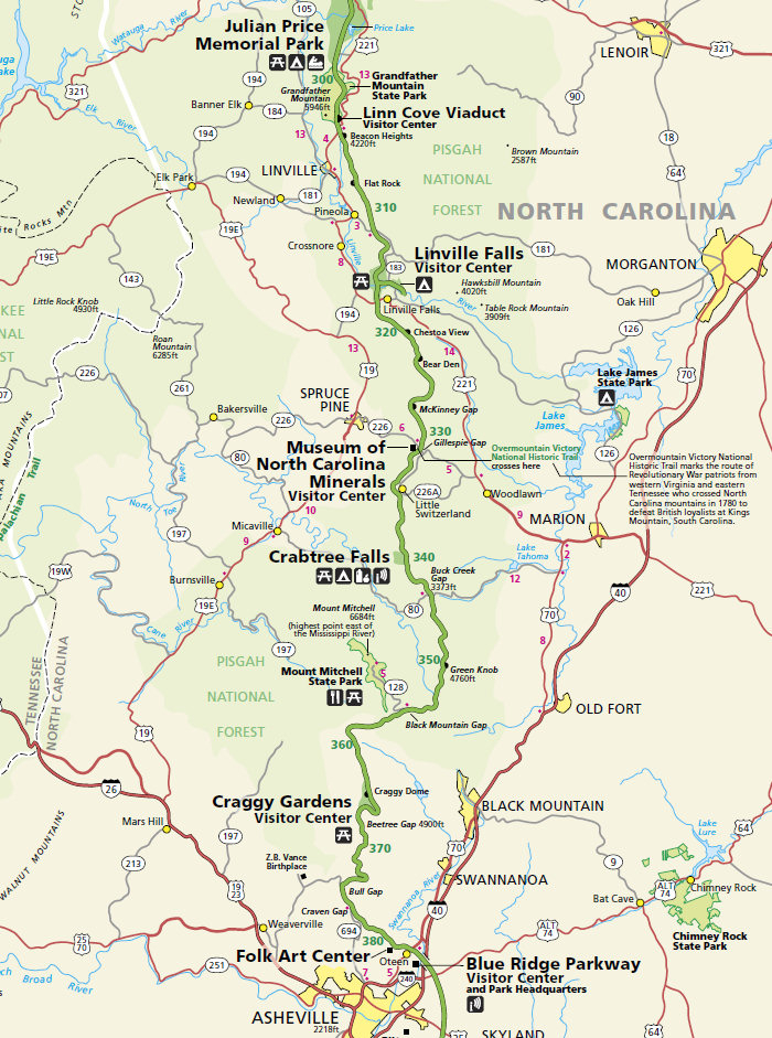 Printable Blue Ridge Parkway Map – Printable Map of The United States