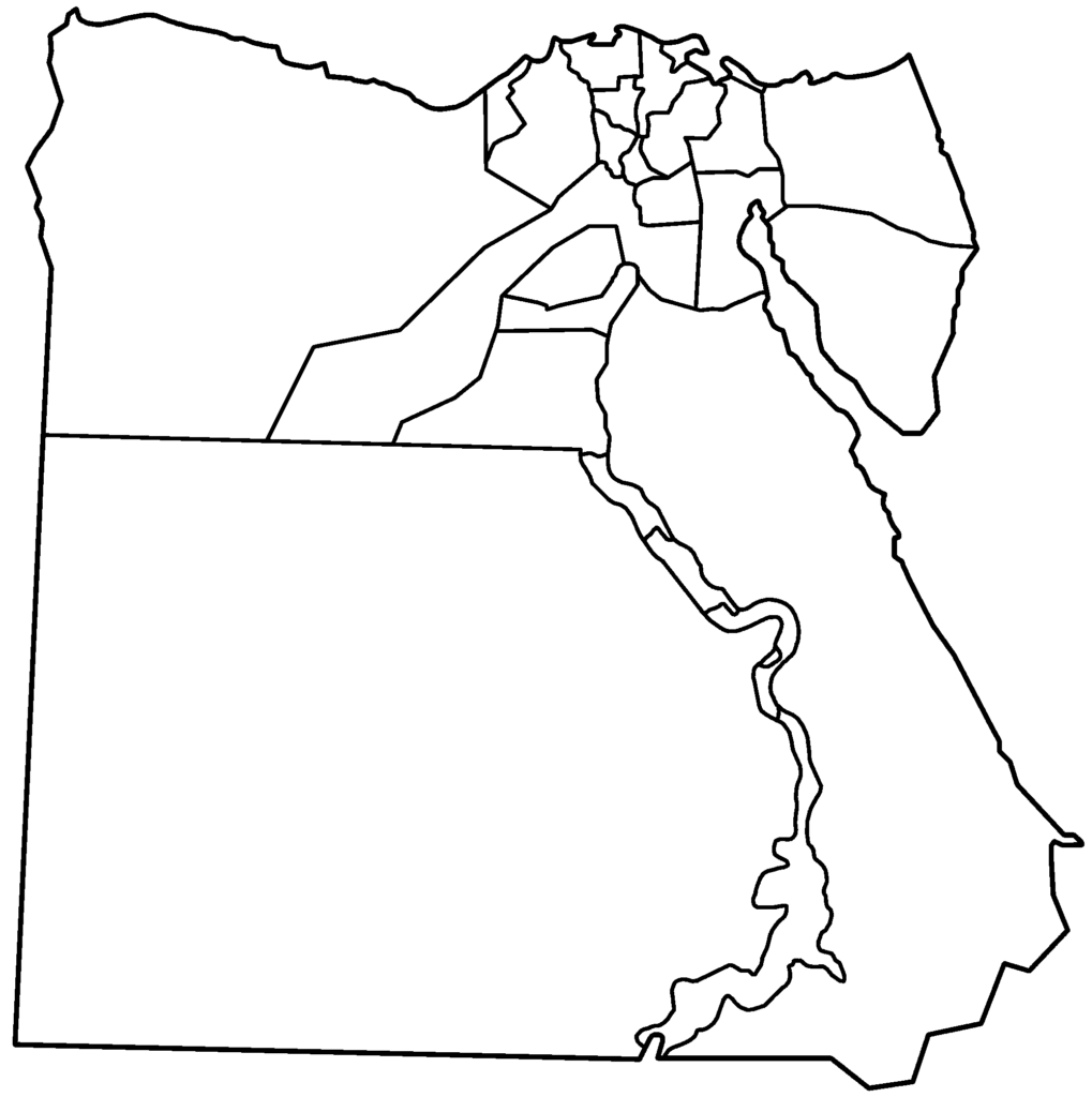 Outline Map Of Egypt Printable | Printable Map of The United States