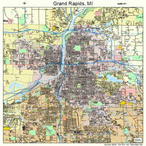 Grand Rapids Downtown Map – Printable Map of The United States