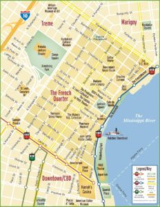 New Orleans French Quarter Map | Printable Map of The United States