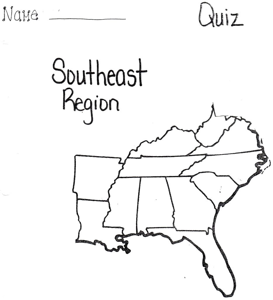  Printable Map Of Southeast US Printable Map Of The United States