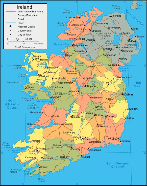 This Ireland Map Site Features Printable Maps Of Ireland 