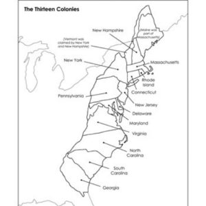 13 Colonies Blank Map Printable Printable Maps | Printable Map of The ...