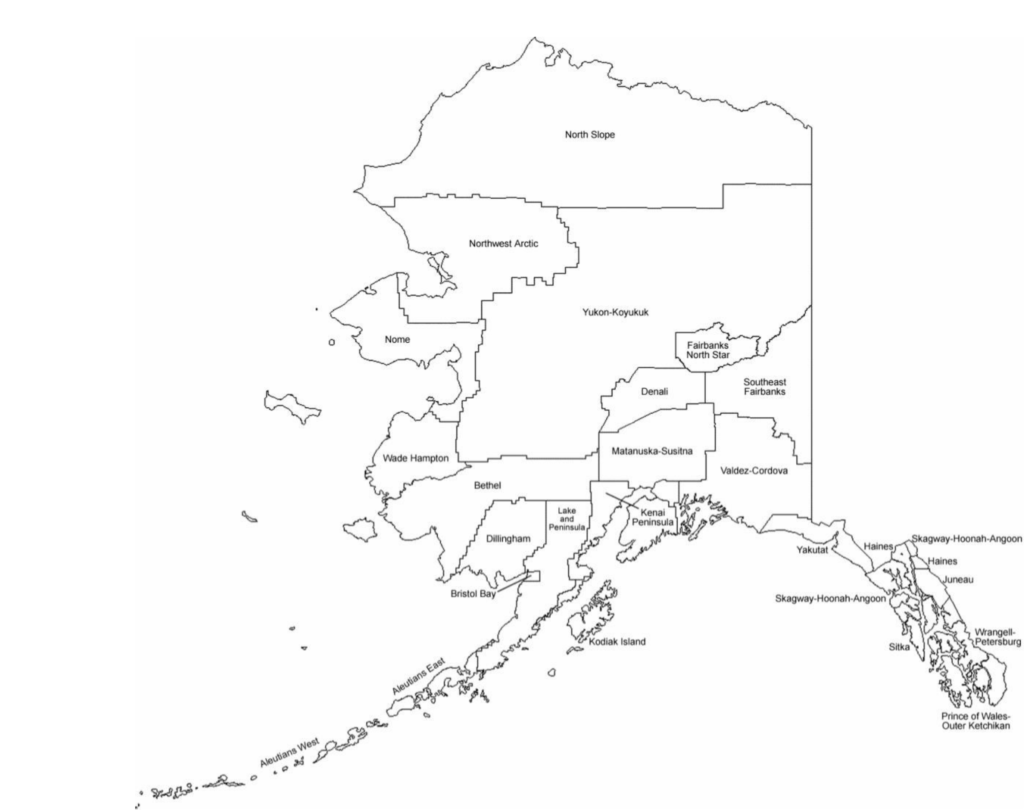 Alaska Borough Map With Borough Names Free Download Printable Map Of   Alaska Borough Map With Borough Names Free Download 1024x810 