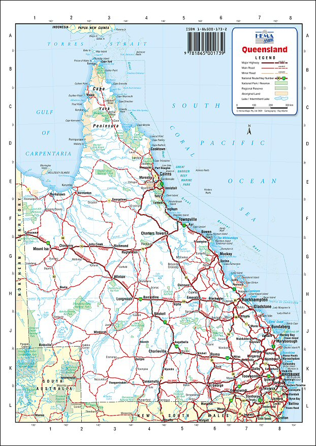 Large Detailed Map Of Queensland With Cities And Town - vrogue.co