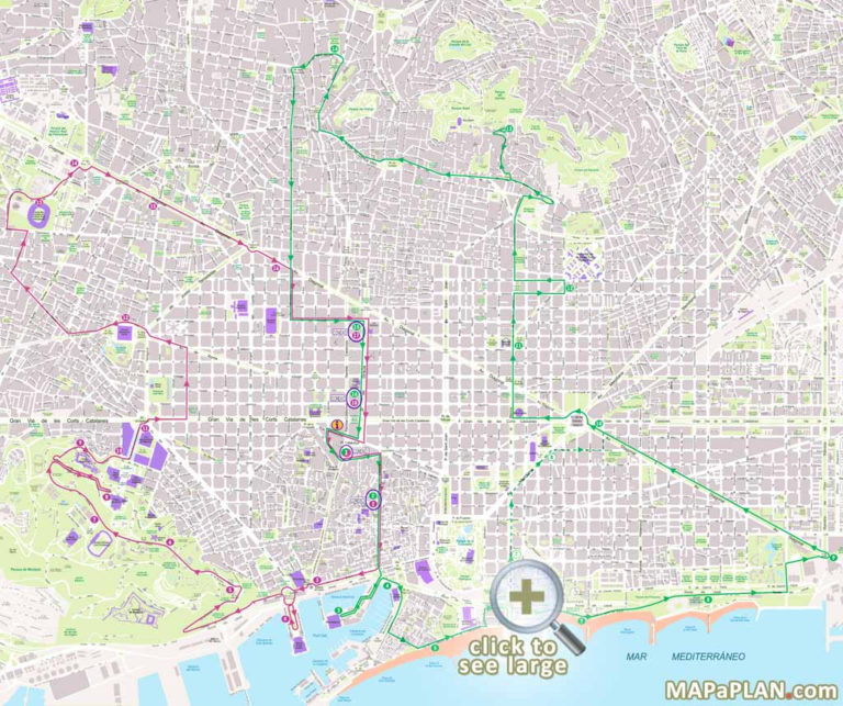 Barcelona Street Map Printable Printable Maps | Printable Map of The ...
