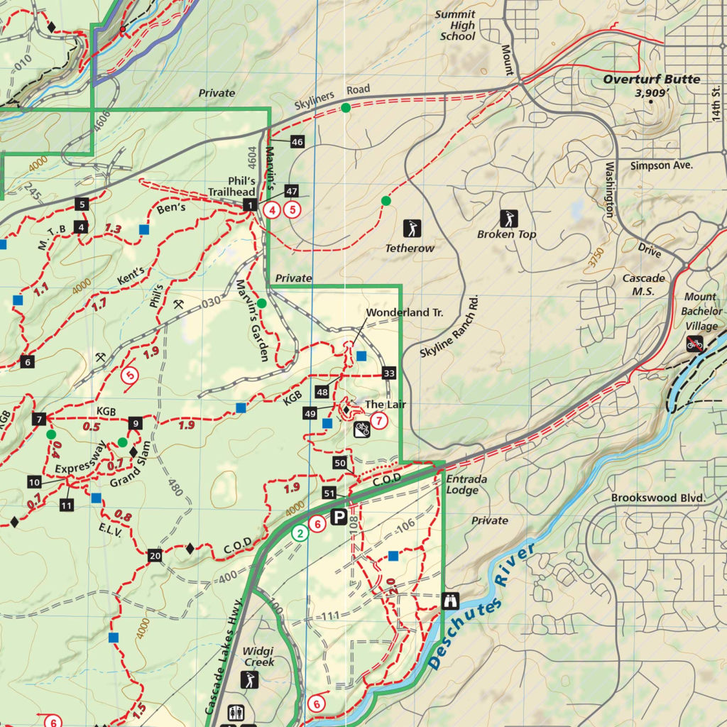 Bend Area Trail Map Adventure Maps 1024x1024 