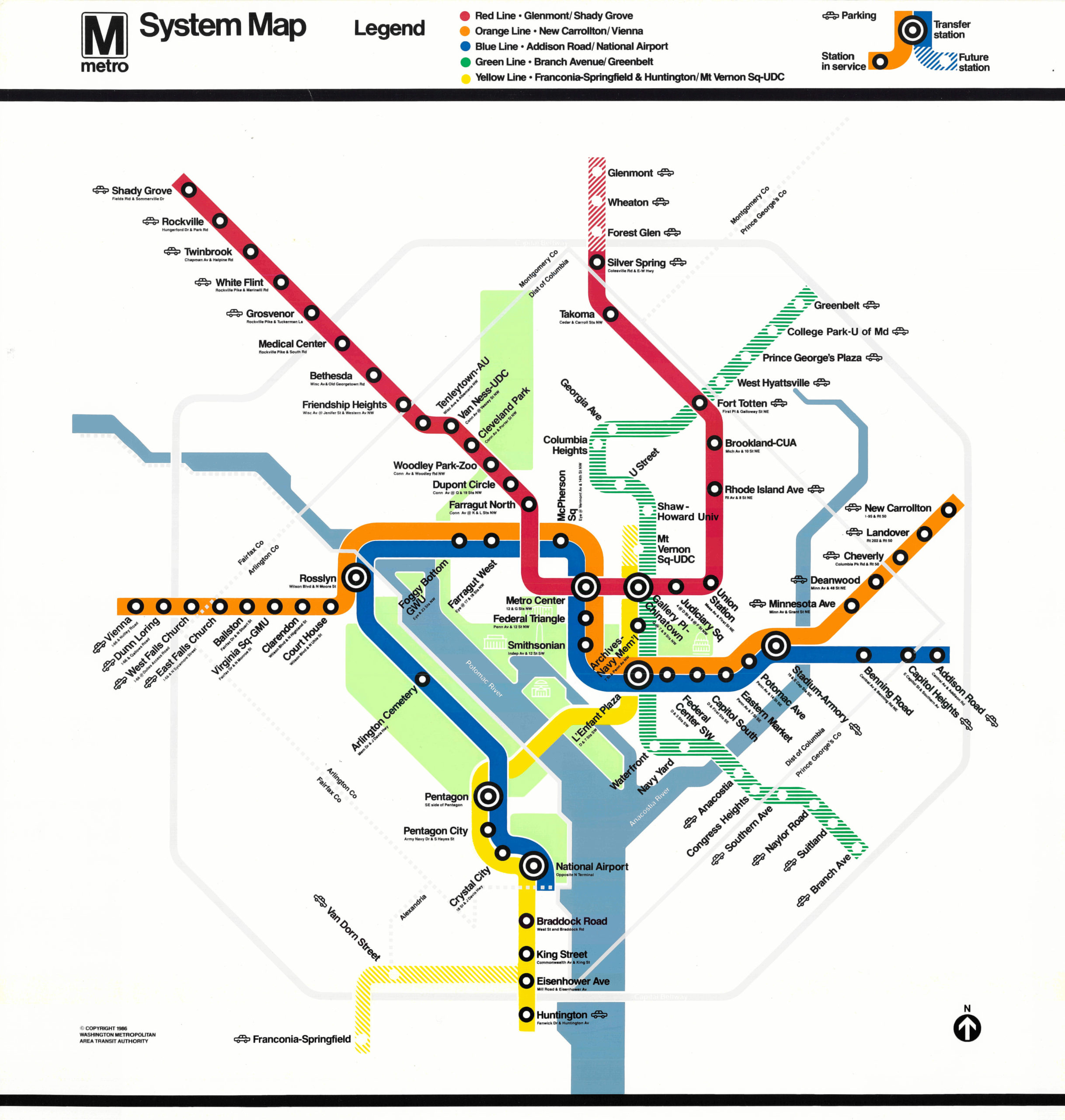 Printable Washington Dc Metro Map