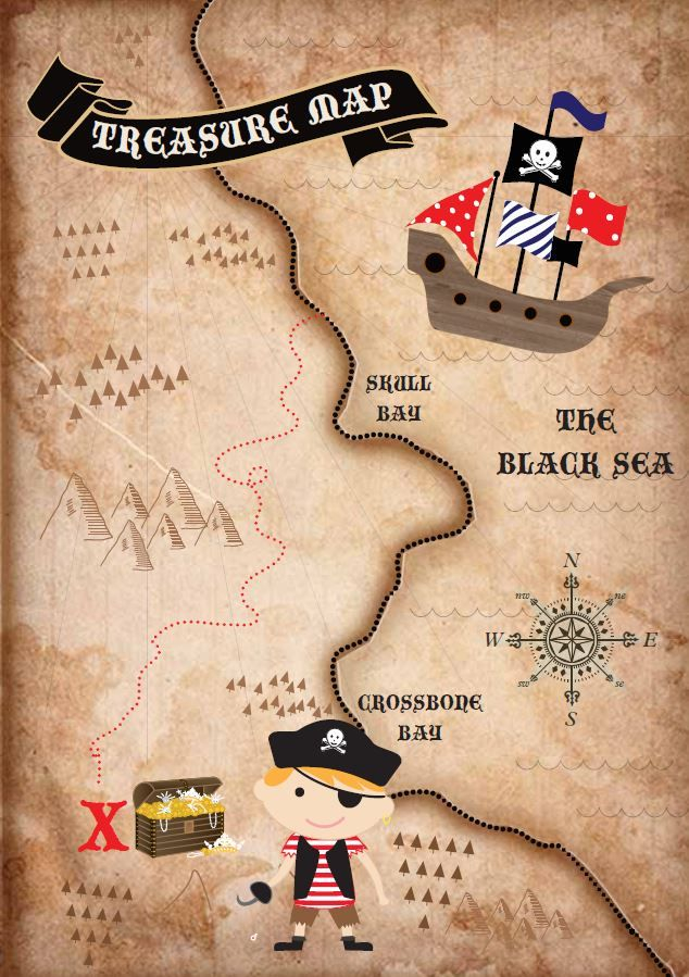 Free Printable Treasure Map From Love JK Because Scarlett 