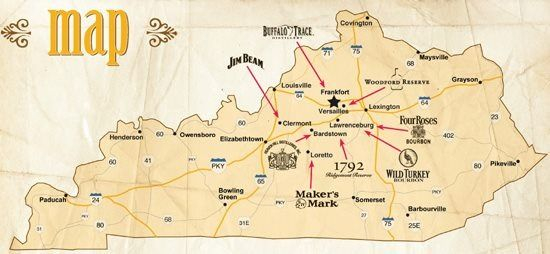 Kentucky Bourbon Trail Interactive Map