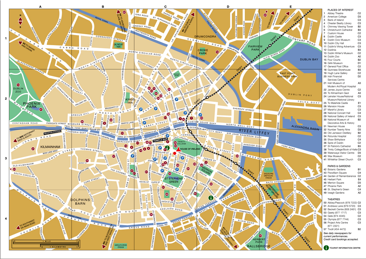Printable Map Of Dublin City Centre – Printable Map of The United States