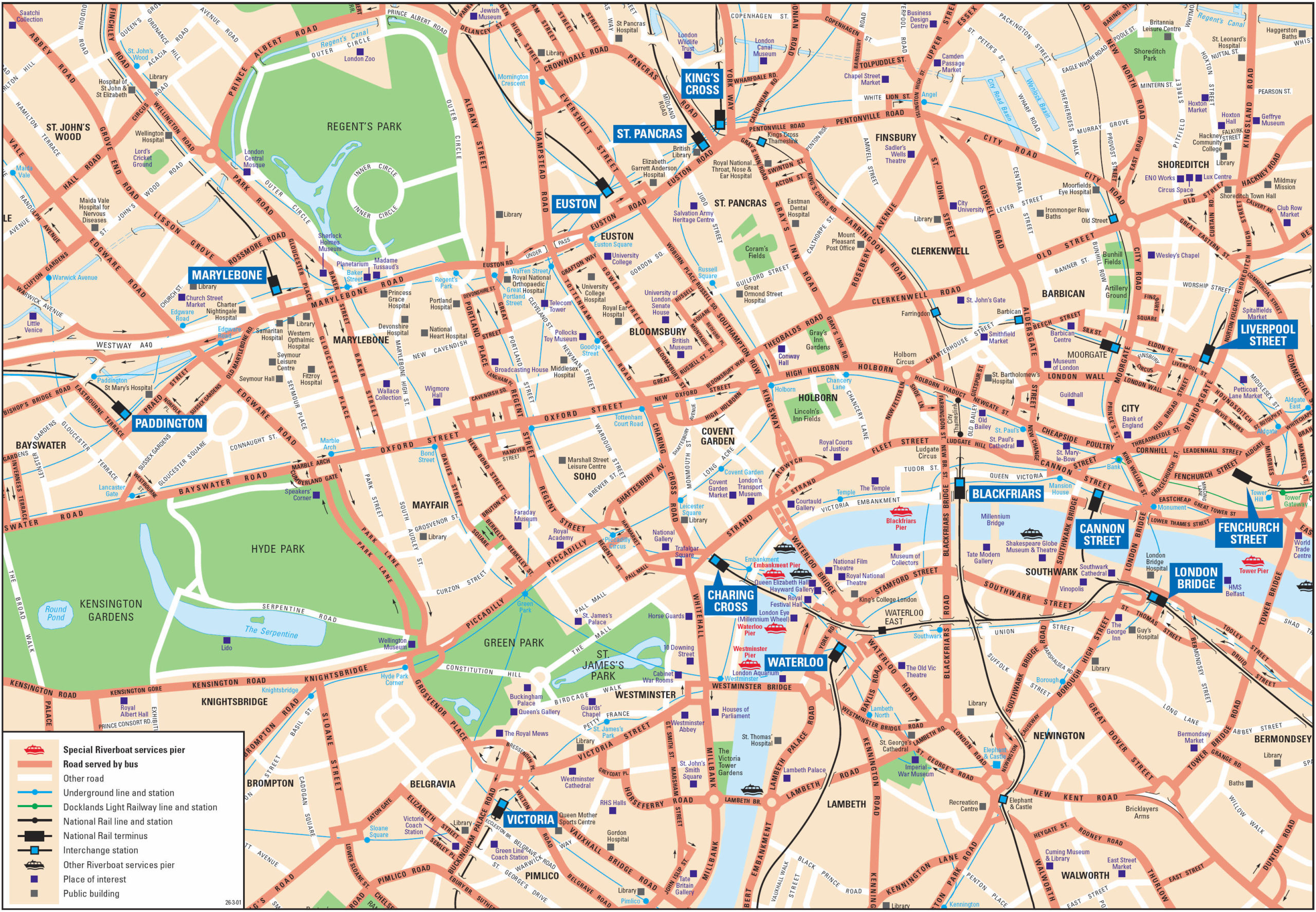 London Attractions Map PDF FREE Printable Tourist Map 