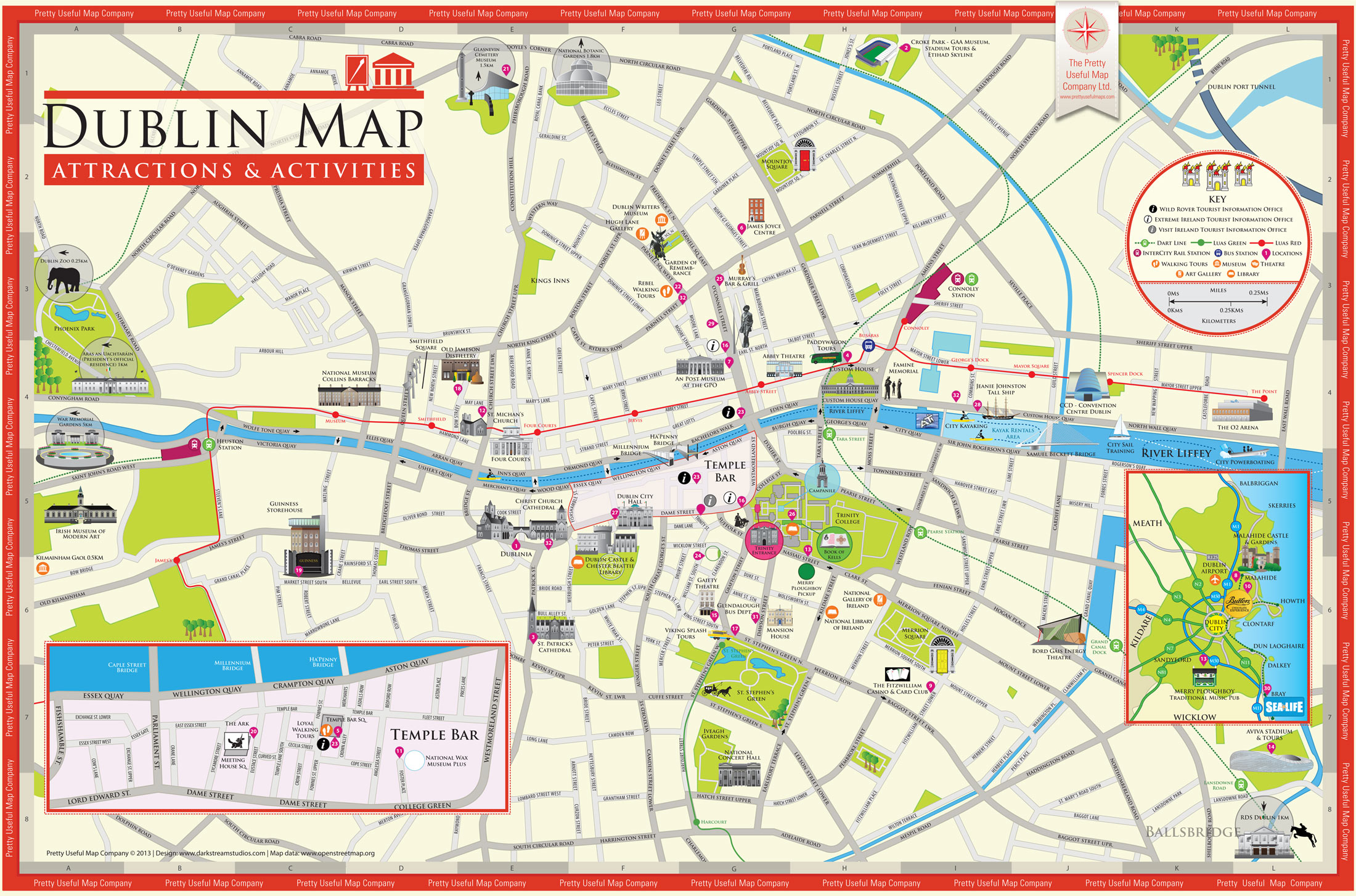 Map Of Dublin City Centre