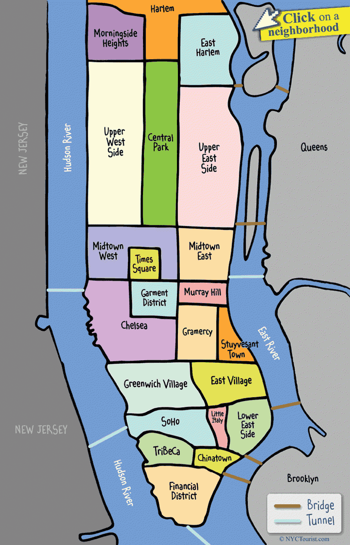 Printable Nyc Neighborhood Map – Printable Map of The United States