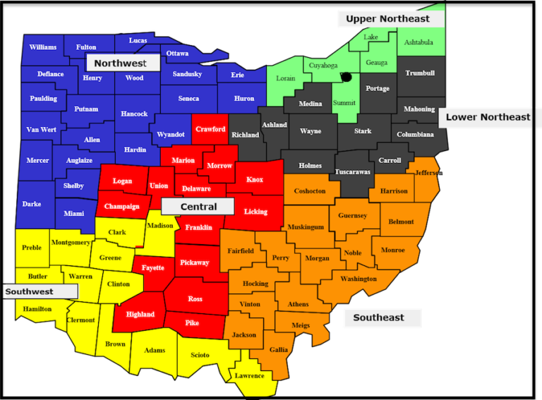 Map Of Ohio And Other Free Printable Maps – Printable Map of The United ...