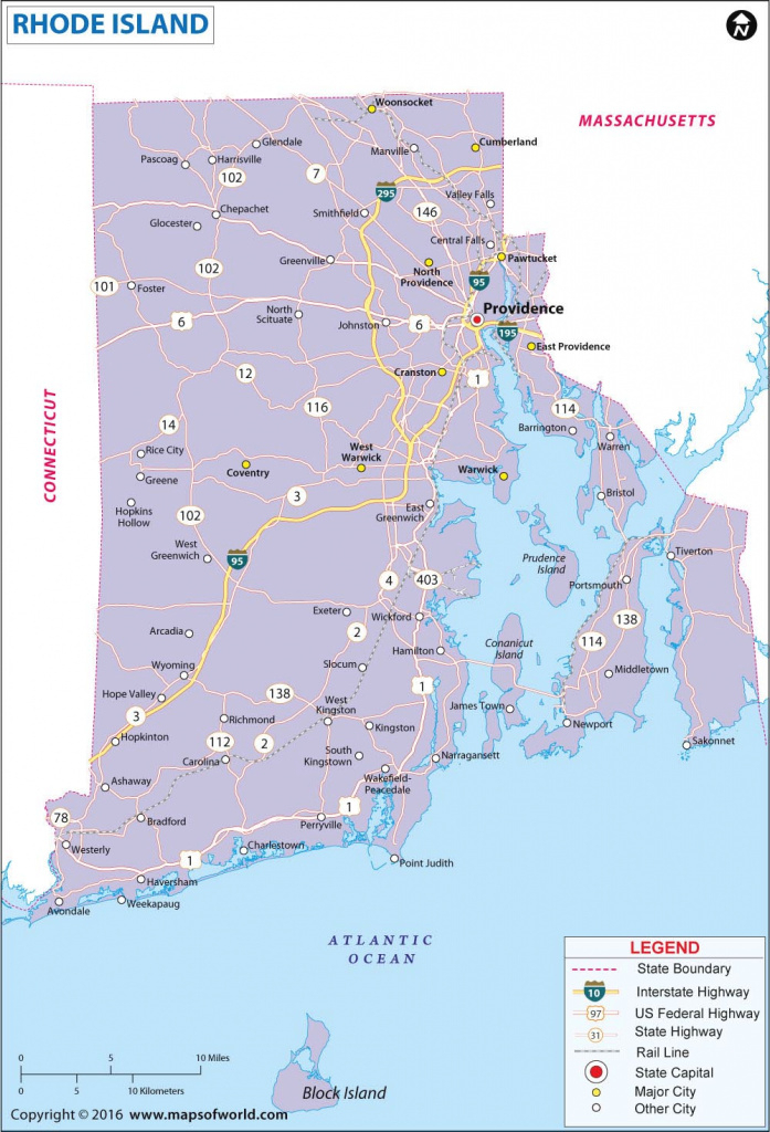 Printable Map Of Rhode Island – Printable Map of The United States