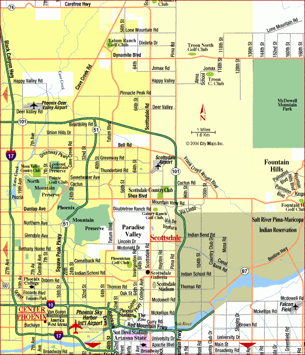 Printable Map Of Scottsdale Az – Printable Map of The United States