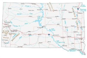 Map Of South Dakota Cities And Roads GIS Geography | Printable Map of ...