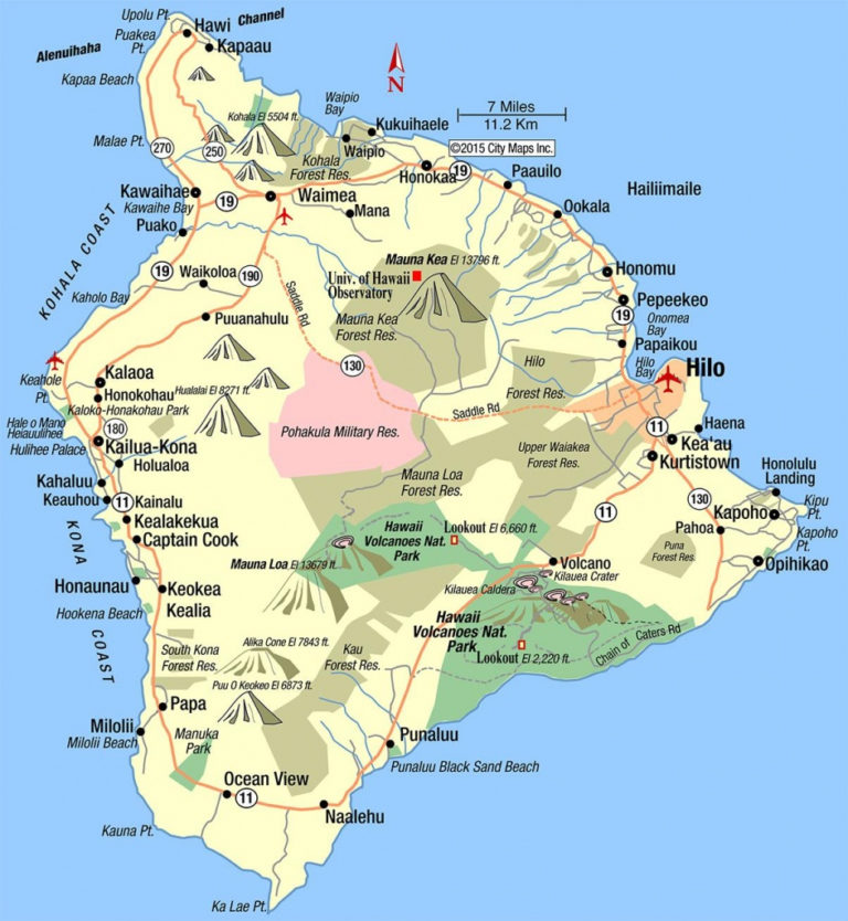 Map Of The Big Island Hawaii Printable Printable Maps – Printable Map ...