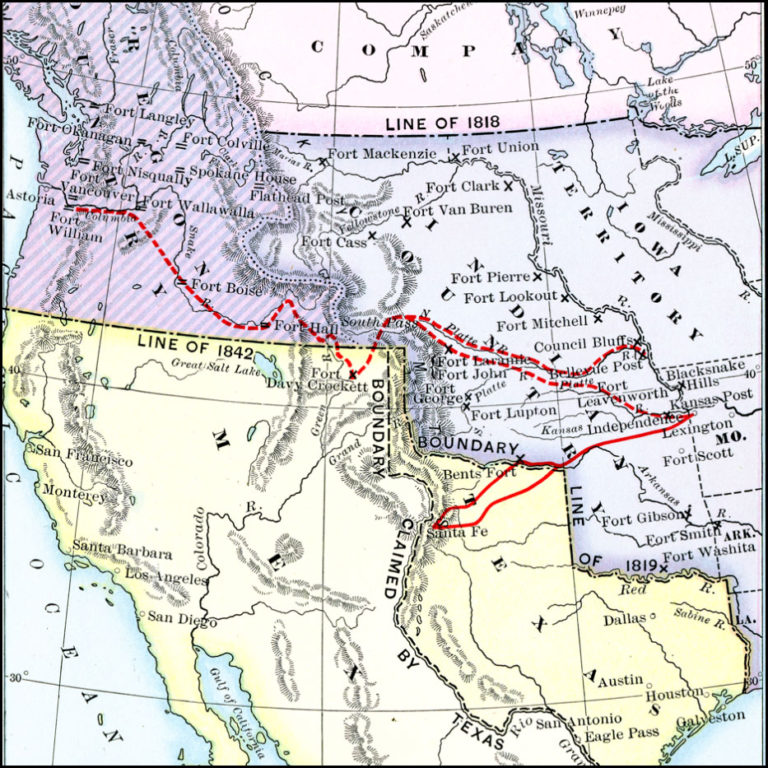 Oregon Trail Definition History Map Facts Britannica Printable Map Of 