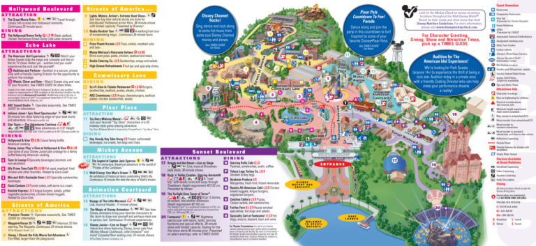 New Park Maps Released Today Include My Disney Experience | Printable ...