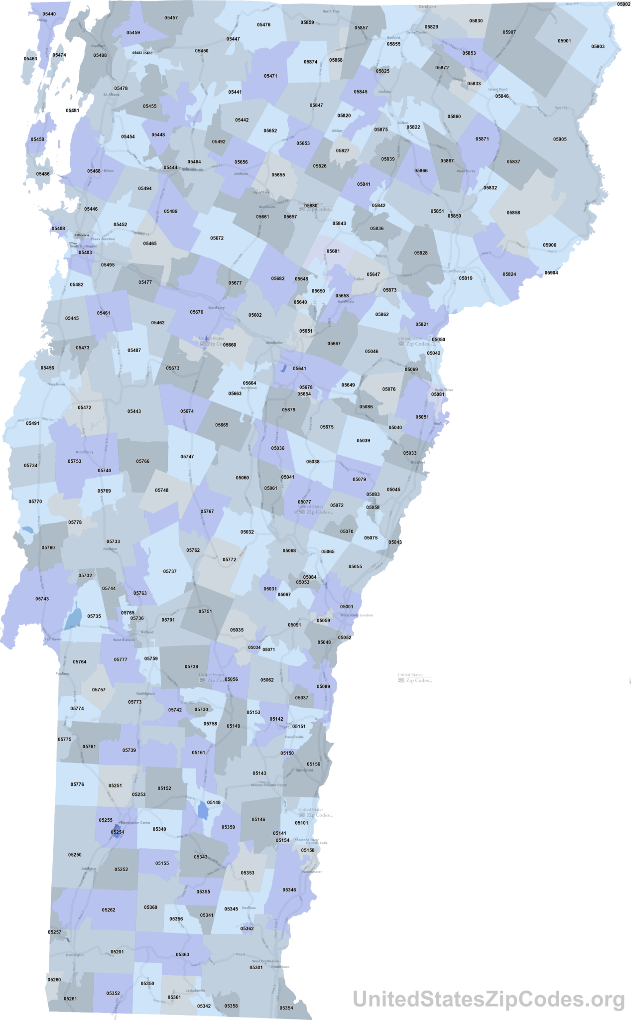 Printable ZIP Code Maps Free Download Printable Map of The United States