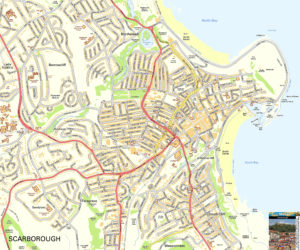 Scarborough Offline Street Map Including Scarborough | Printable Map of ...