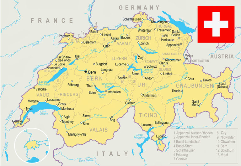 Switzerland Maps Printable Maps Of Switzerland For Download – Printable ...