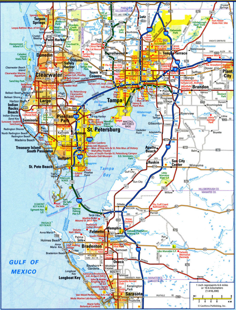 Tampa FL City Map Free Printable Detailed Map Of Tampa – Printable Map ...