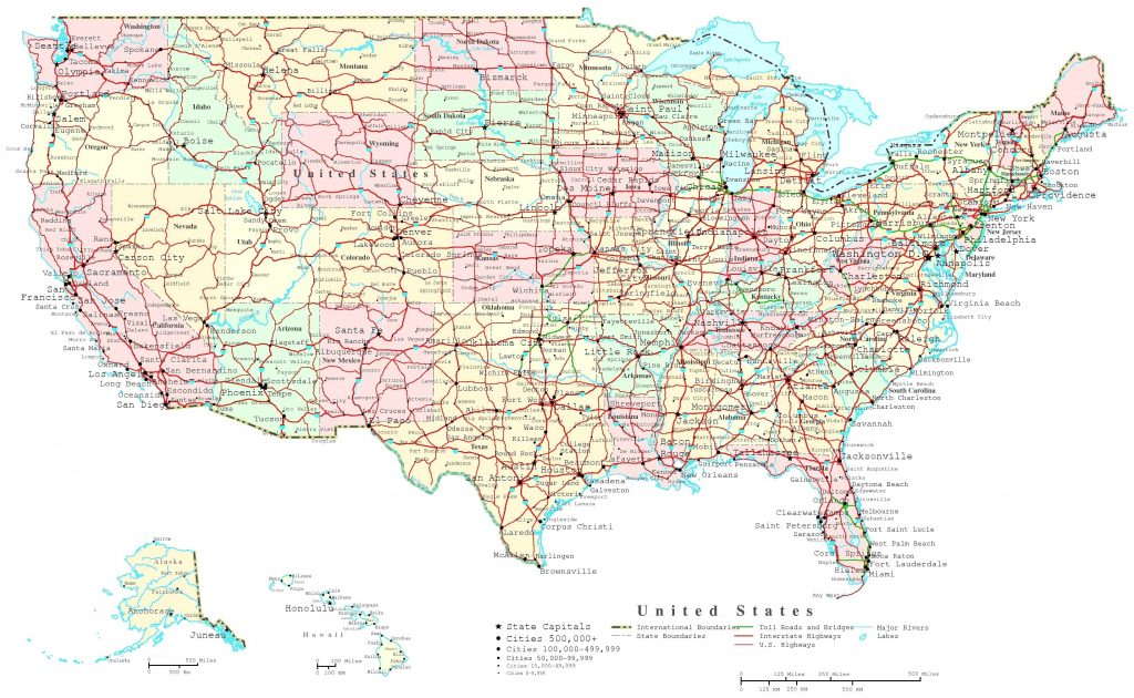 Printable US Highway Map – Printable Map of The United States