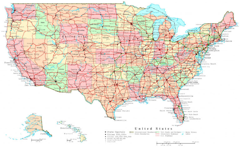 Western United States Road Map Printable Printable US Maps | Printable ...