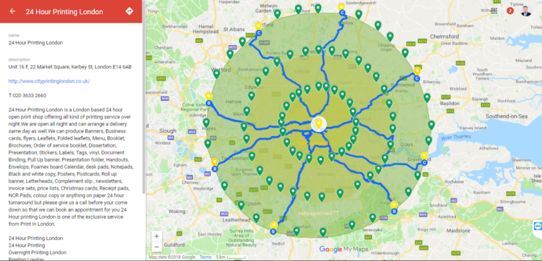 Create 400 Google Map Pin Citations With Driving