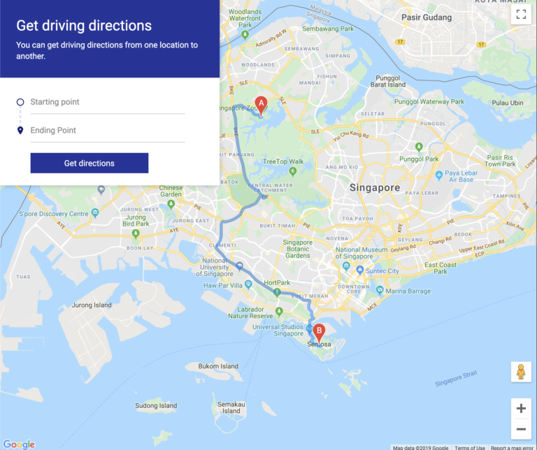 Google Maps Clone Driving Directions Learn JavaScript