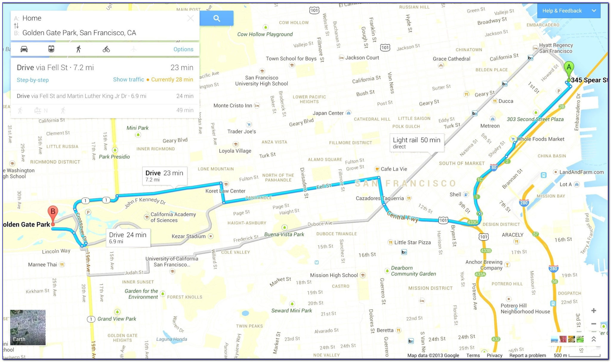 How To Get Driving Directions And More From Google Maps Printable Map