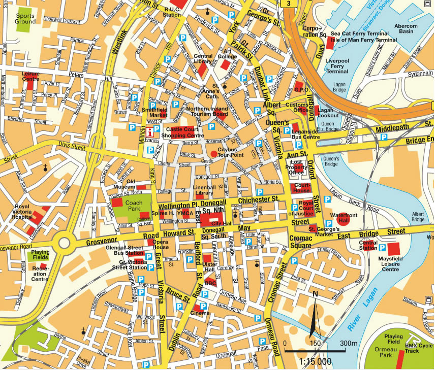 Belfast Map And Belfast Satellite Image