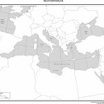 Blank Map Mediterranean Region