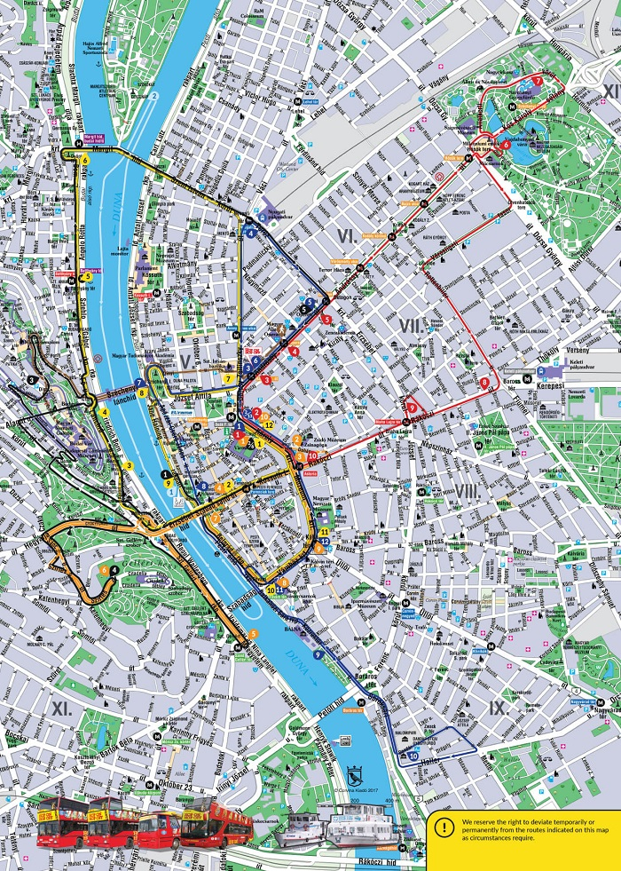 Budapest Attractions Map PDF FREE Printable Tourist Map 