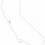 California State Outline Map Free Download