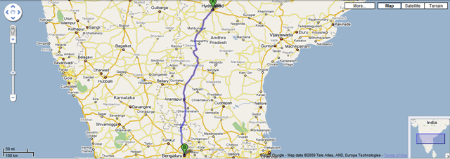 Driving Directions Now Available In Google Maps India