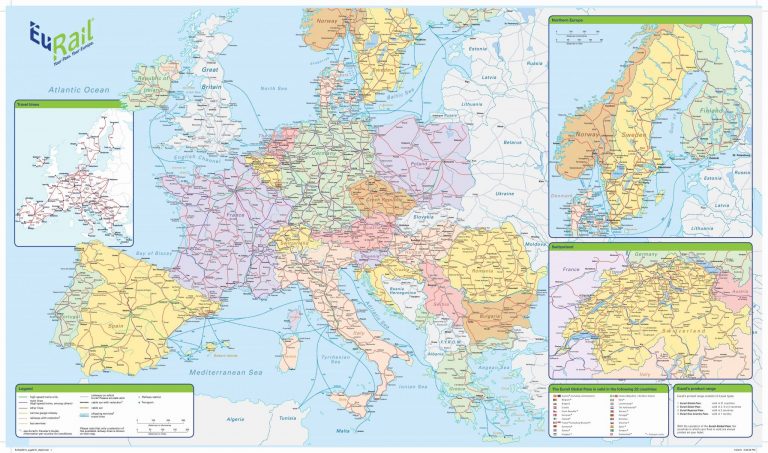 Eurail Map Map Of Europe Europe Map