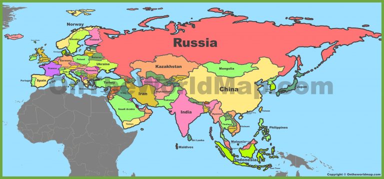 Eurasia Maps Maps Of Eurasia OnTheWorldMap