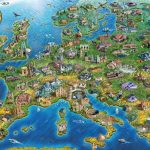 Map Of Europe 1000 Pieces Jumbo Puzzle Warehouse