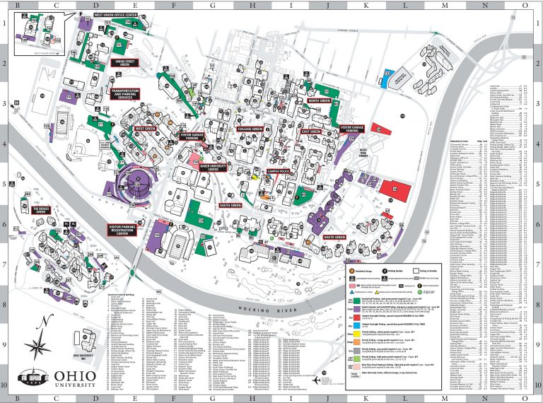 Map Of Ohio University Campus Map